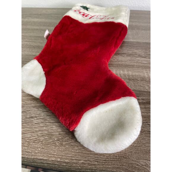 Vintage Coca-Cola‎ Christmas Stocking Red White Plush 1998 Cavanagh Group - Picture 12 of 14